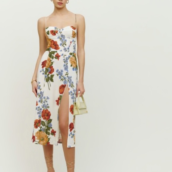 NWT Reformation Juliette Dress Color: Formosa - Picture 3 of 7